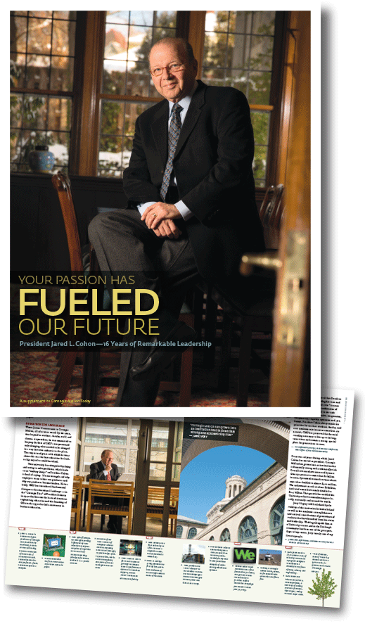 Brochure recognizing presidential tenure