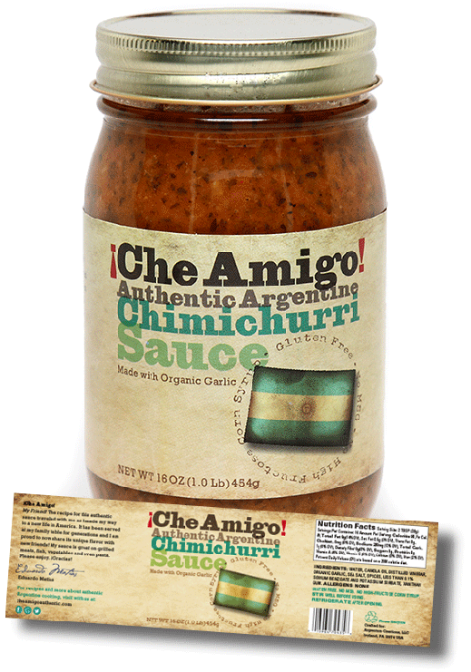 Label for a series of cooking sauces